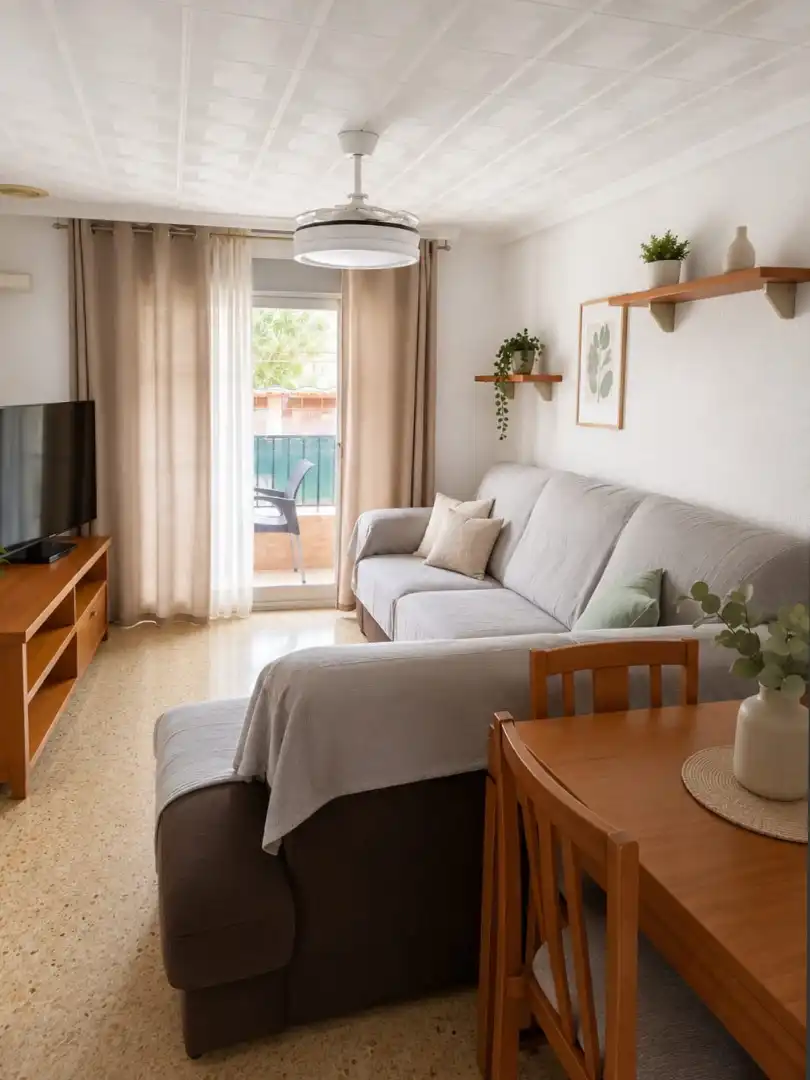 Living room of Flat for sale in Silla  with Air Conditioner, Heating and Furnished