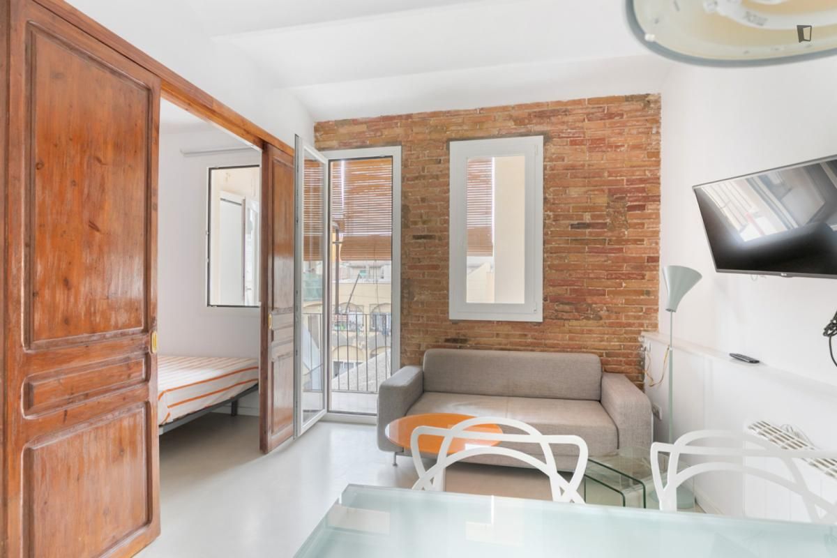 Dormitori de Apartament de lloguer en  Barcelona Capital amb Moblat, Forn i Rentadora