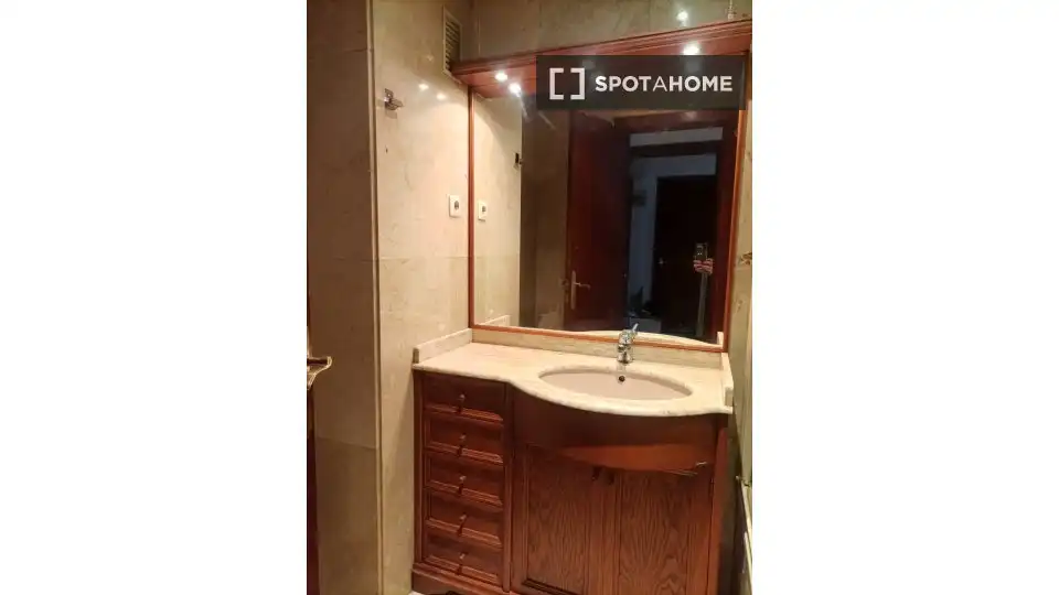 Bany de Apartament per a compartir en Madrid amb Aire condicionat, Calefacció i Terrassa