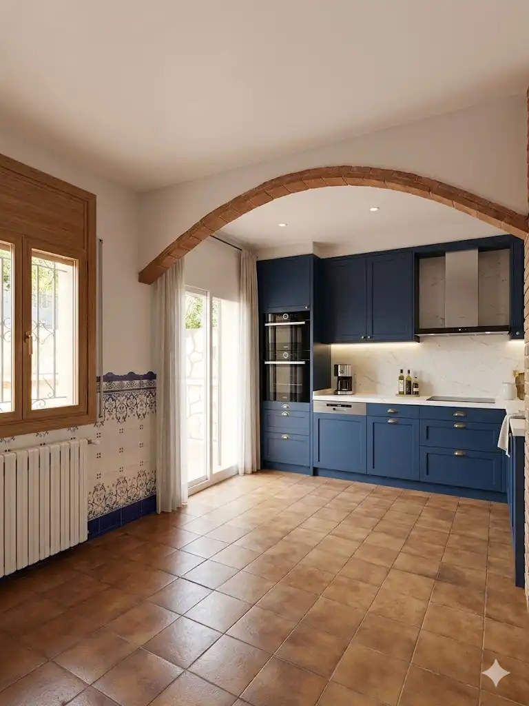 Cocina de Casa adosada en venta en La Palma de Cervelló con Aire acondicionado, Calefacción y Terraza