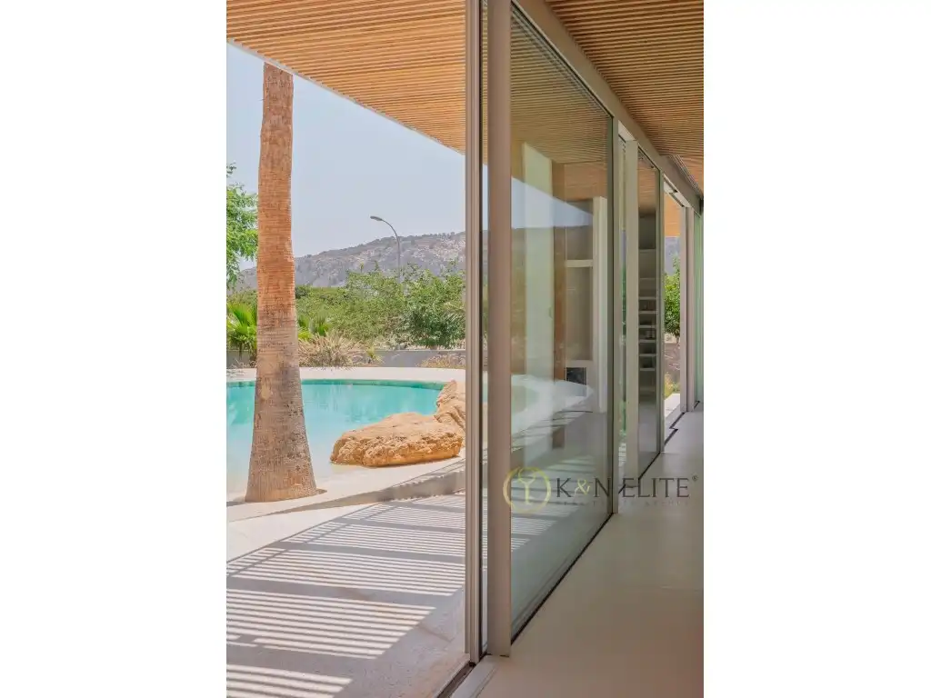 Vista exterior de Casa o chalet en venta en Alicante / Alacant con Aire acondicionado, Jardín privado y Terraza