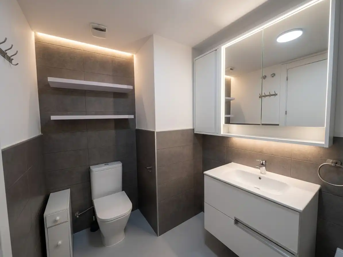 Bathroom of Flat for sale in Girona  with Air Conditioner, Heating and Parquet flooring