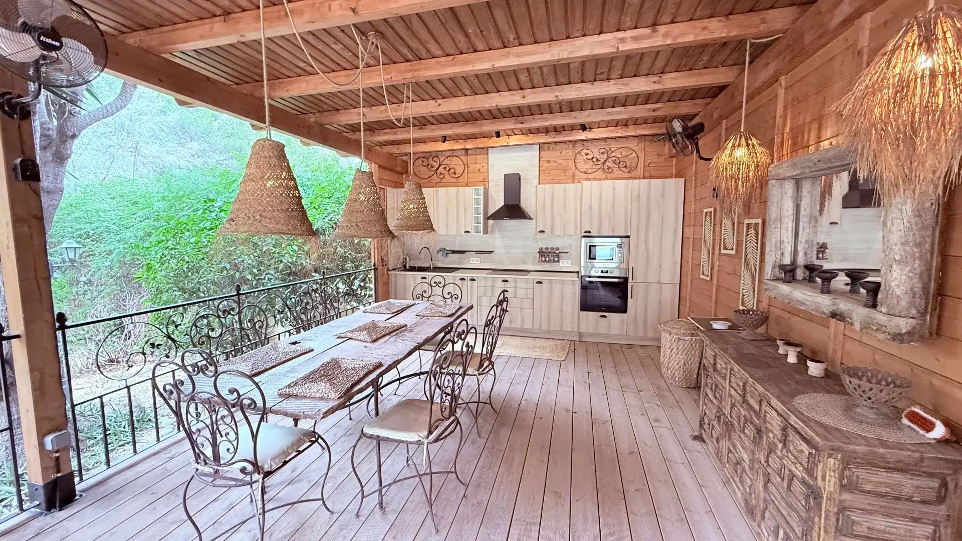 Terrassa de Casa o xalet de lloguer en L'Alfàs del Pi amb Aire condicionat, Jardí privat i Piscina
