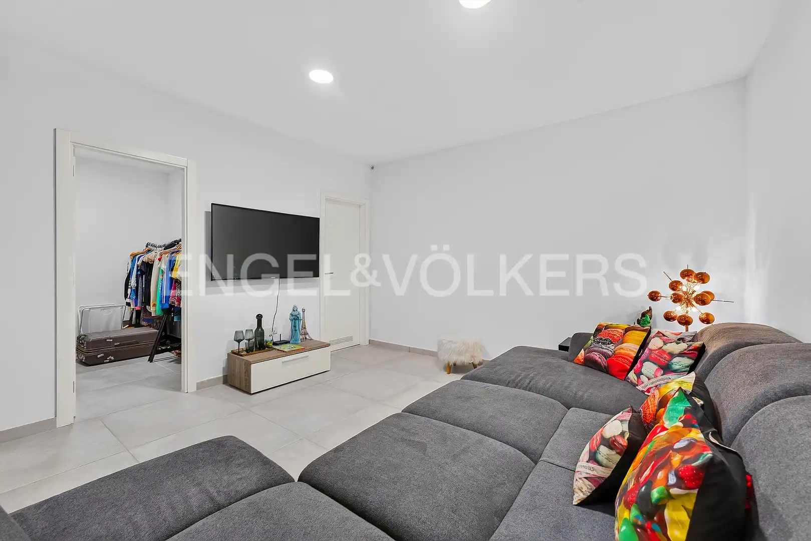 Wohnzimmer von Wohnung zum Verkauf in Adeje mit Klimaanlage, Terrasse und Schwimmbad