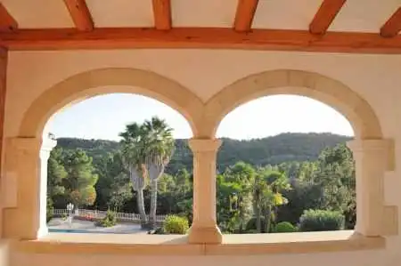 Terrassa de Finca rústica en venda en Riudarenes amb Aire condicionat, Calefacció i Jardí privat
