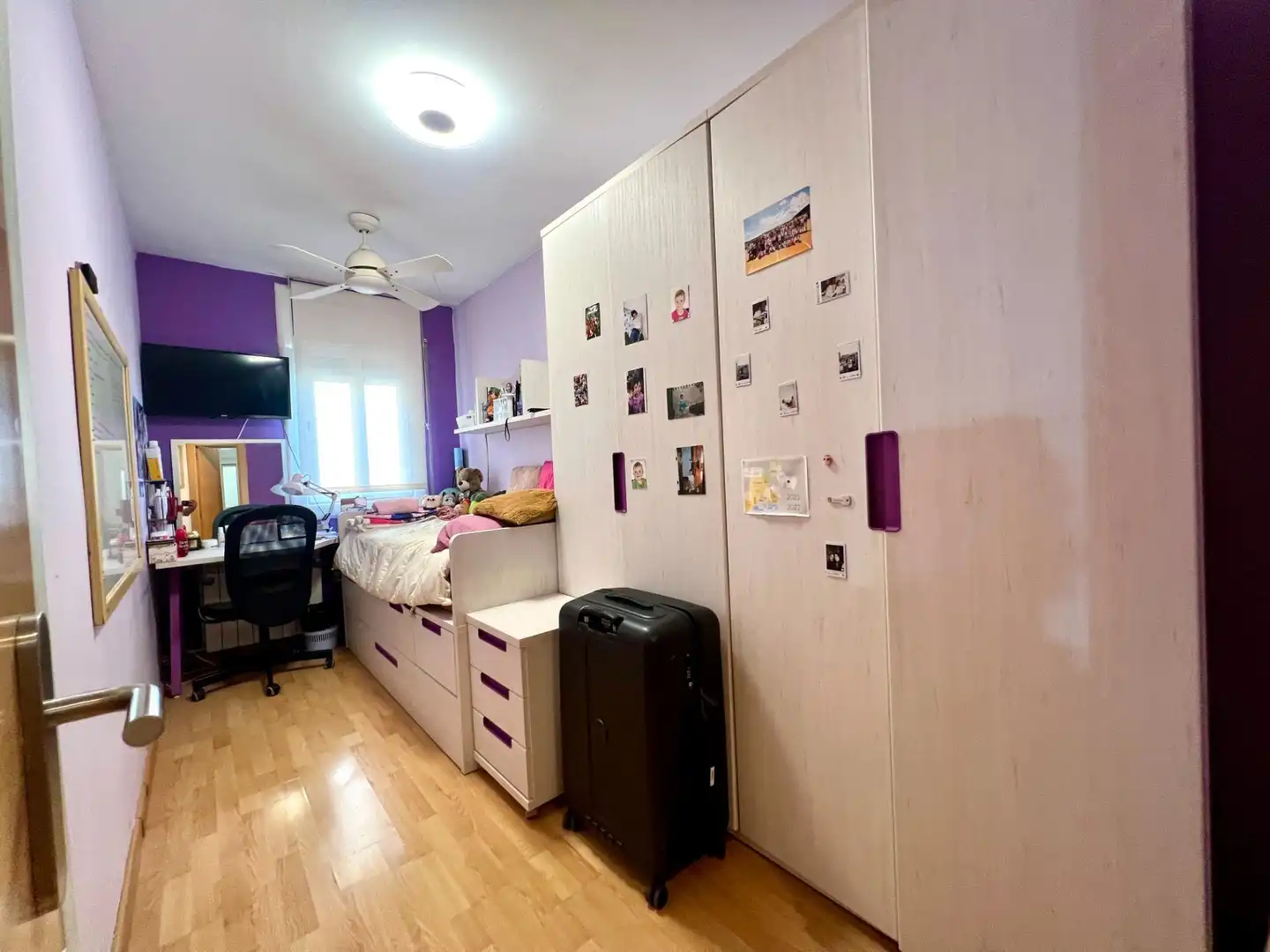 Schlafzimmer von Wohnung zum Verkauf in Granollers mit Heizung und Parkett