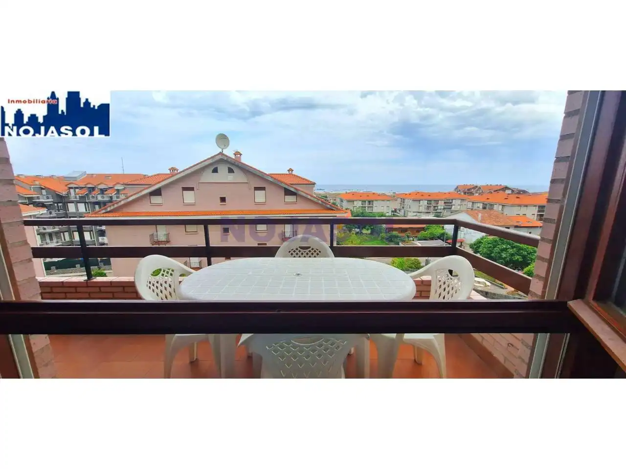 Terrassa de Apartament de lloguer en Noja amb Calefacció, Terrassa i Moblat
