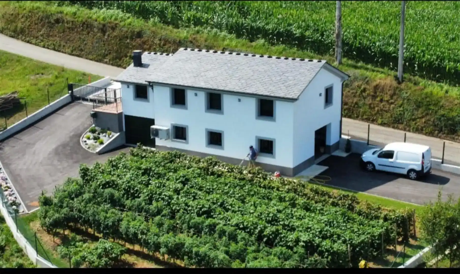 Vista exterior de Casa o chalet de alquiler en El Franco  con Jardín privado y Balcón
