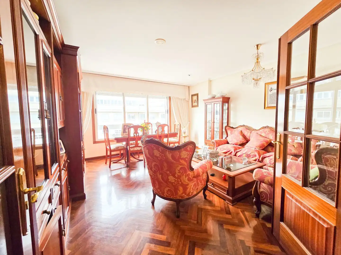 Sala de estar de Dúplex en venta en A Coruña Capital  con Calefacción, Parquet y Terraza