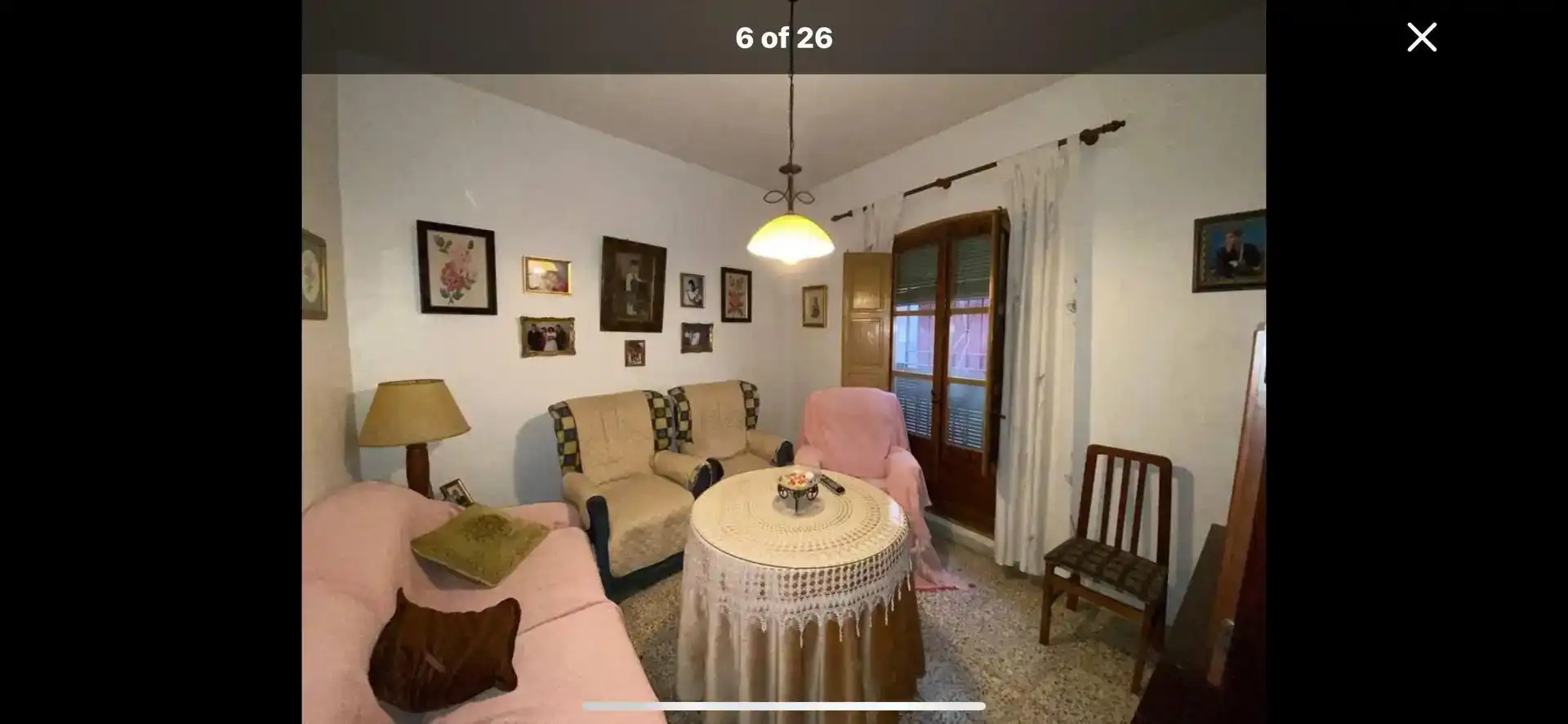 Sala d'estar de Casa adosada en venda en Huécija amb Jardí privat, Traster i Moblat