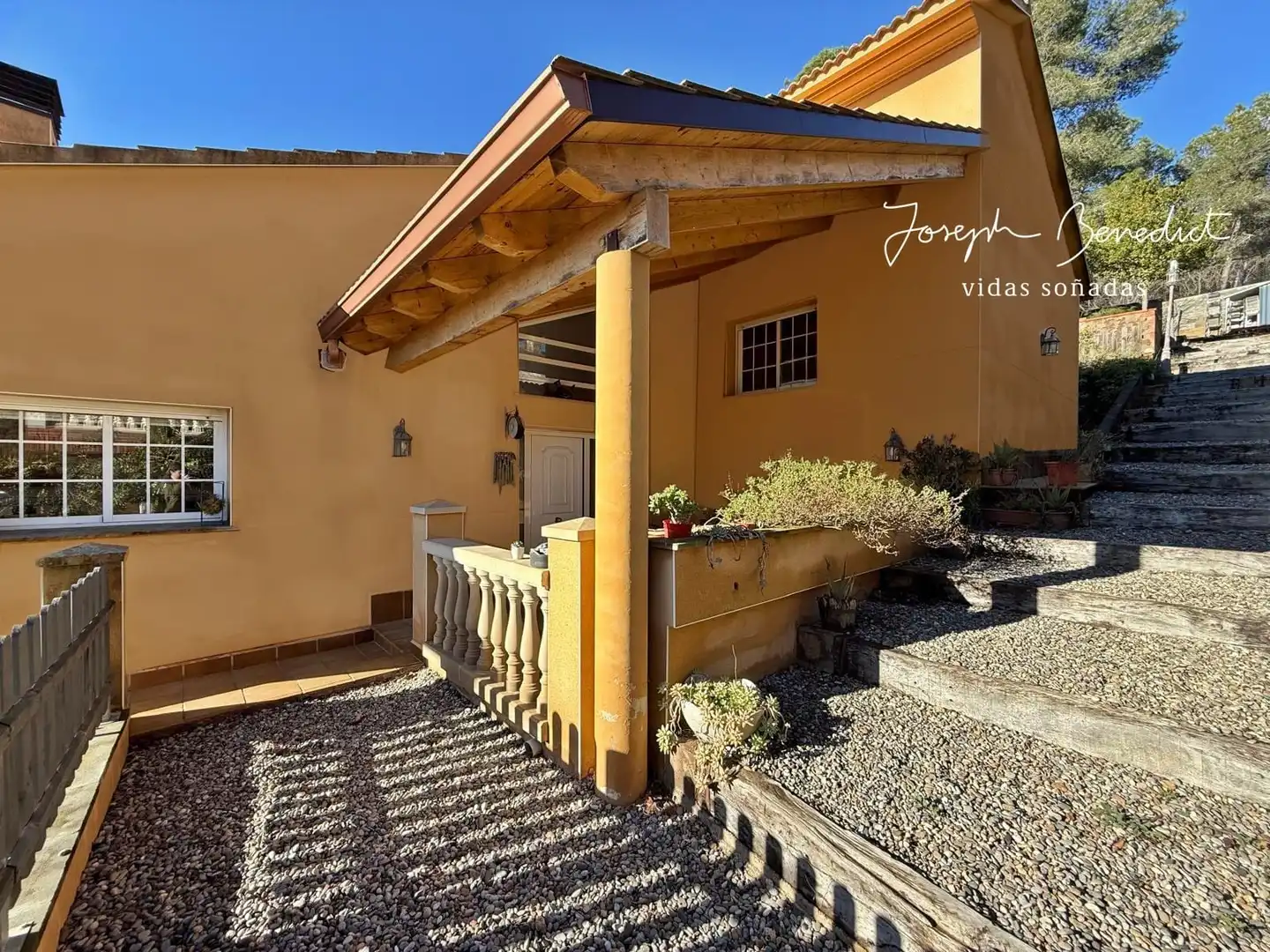 Exterior view of Houses for sale in Begues  with Air Conditioner, Heating and Private garden