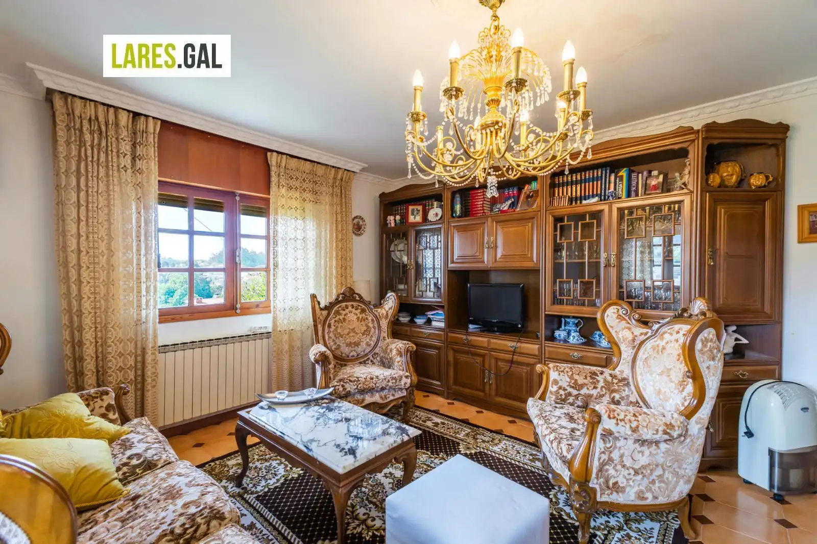 Sala de estar de Casa o chalet en venta en Bueu con Jardín privado, Terraza y Trastero