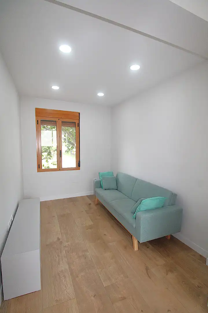 Sala d'estar de Apartament de lloguer en Valencia amb Parquet, Moblat i Forn