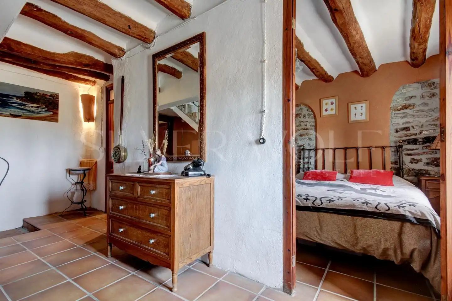 Habitación de Casa adosada en venta en Les Piles con Aire acondicionado y Alarma