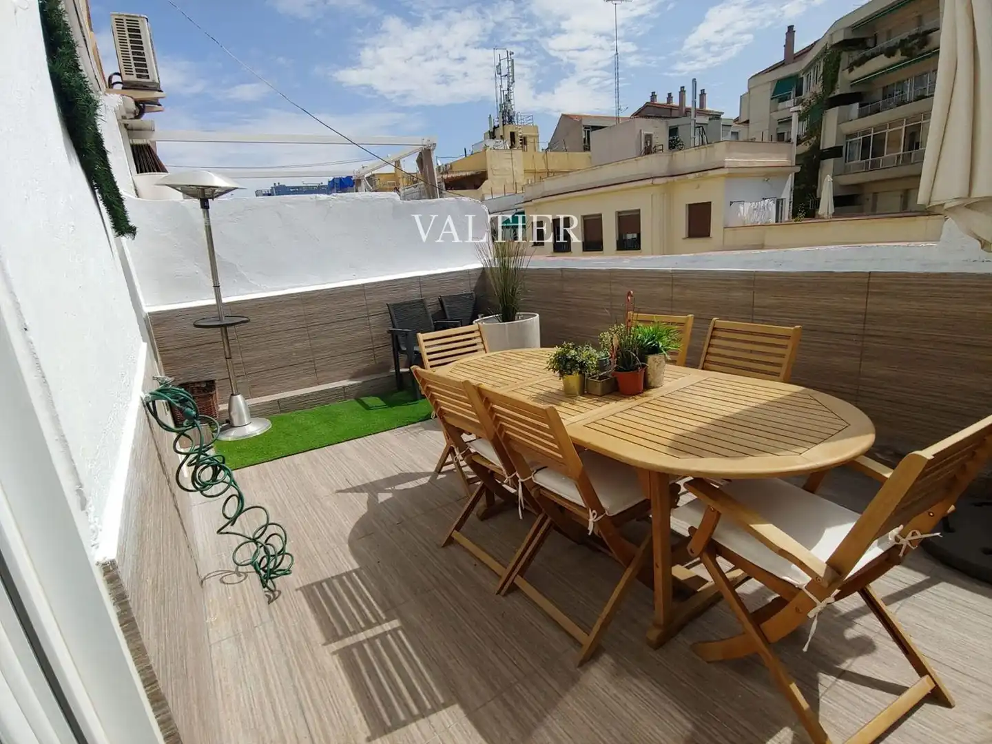 Terrasse von Dachboden zur Miete in Madrid mit Klimaanlage, Terrasse und Möbliert