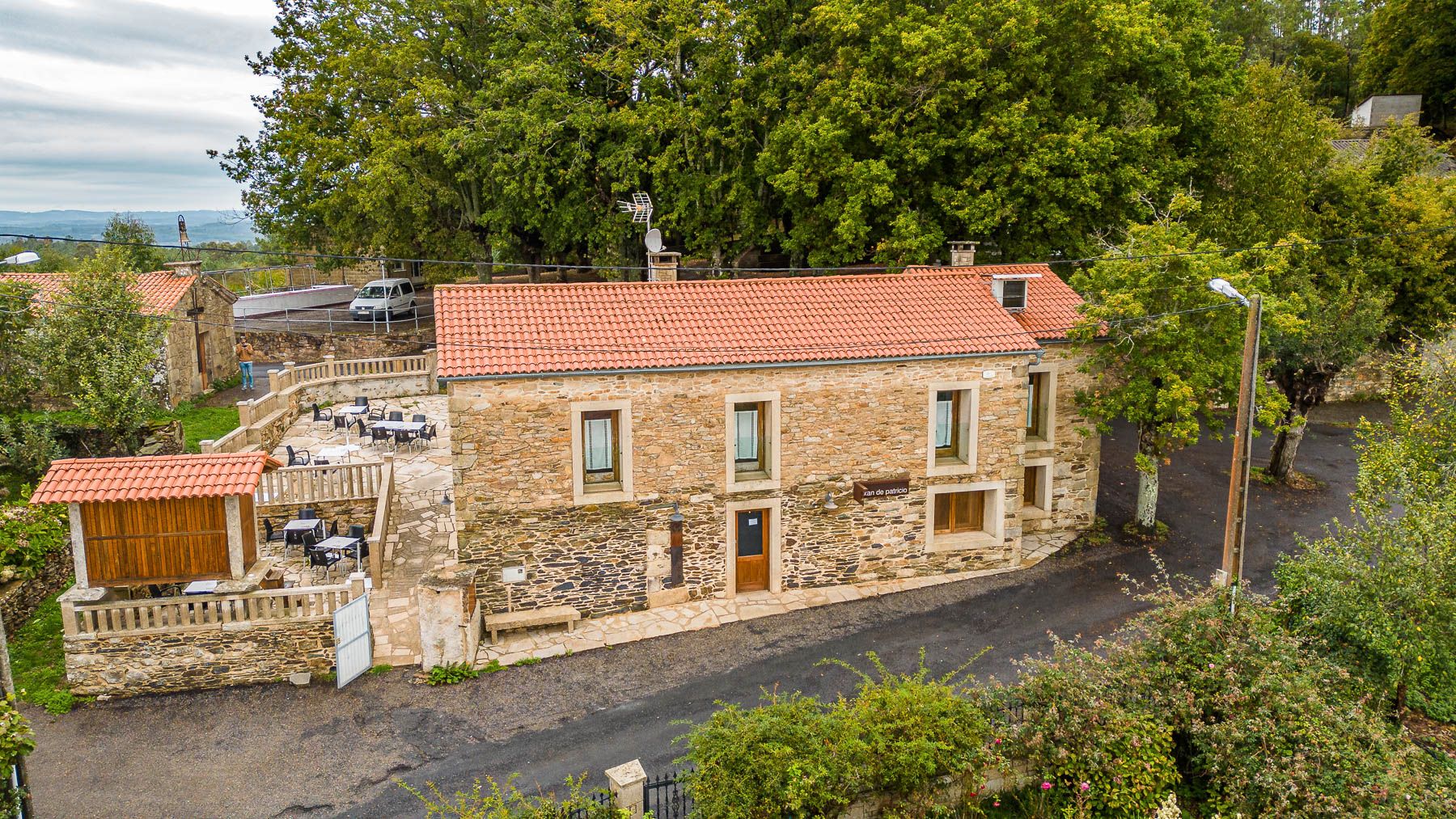 Vista exterior de Finca rústica en venda en Agolada amb Moblat