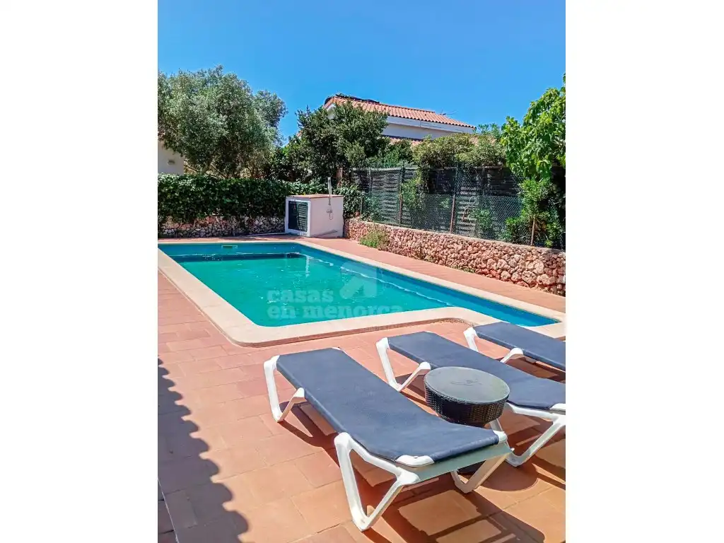 Piscina de Finca rústica en venta en Es Castell con Aire acondicionado, Terraza y Piscina