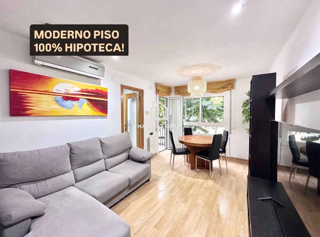 Sala de estar de Piso en venta en Mataró con Aire acondicionado y Terraza