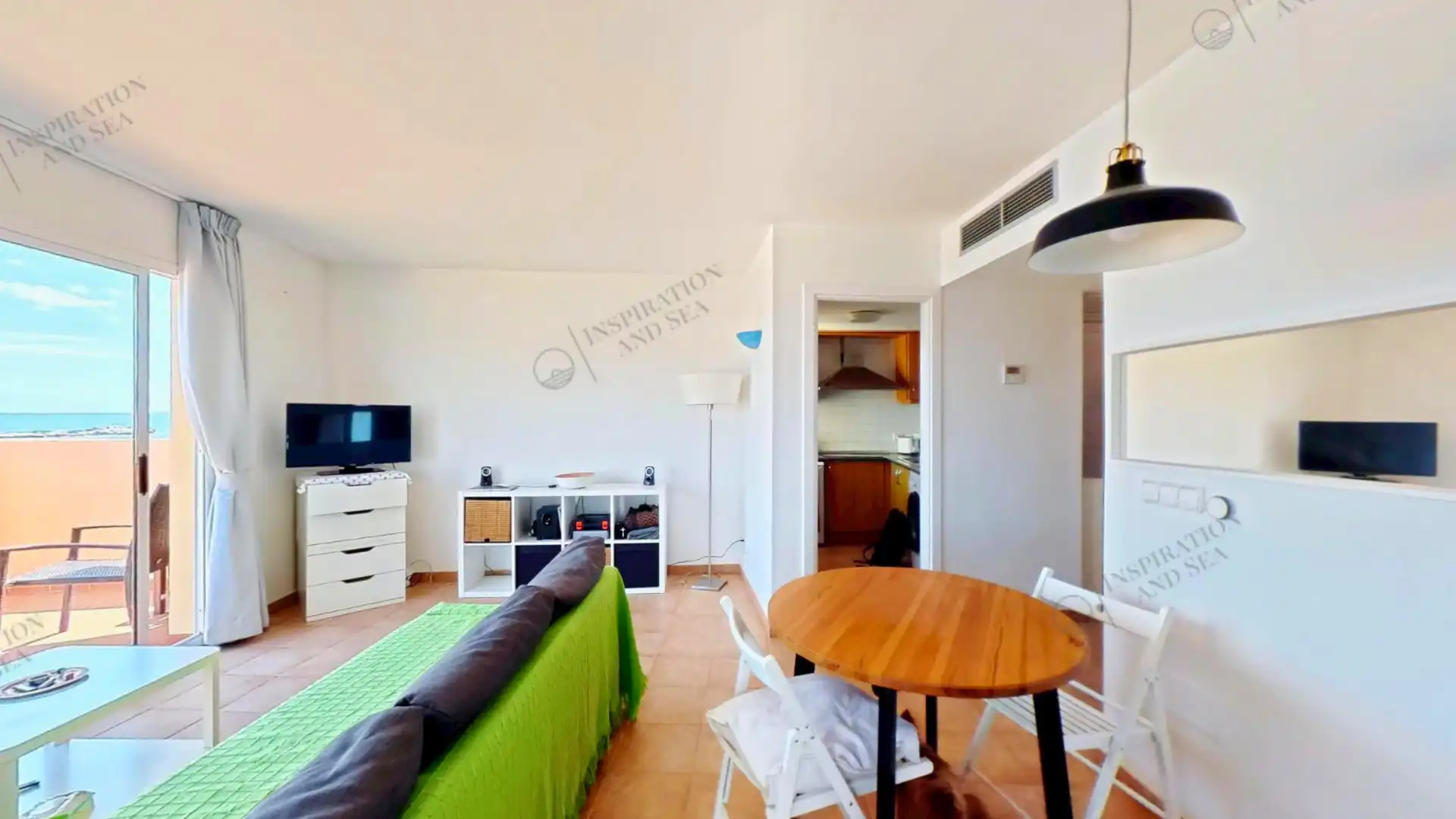 Living room of Flat for sale in Santa Eulària des Riu  with Air Conditioner and Terrace