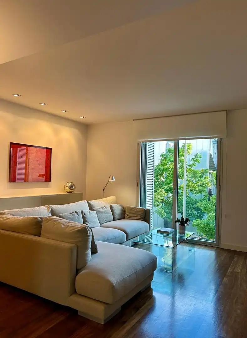 Sala de estar de Dúplex en venta en Manresa con Calefacción, Jardín privado y Parquet