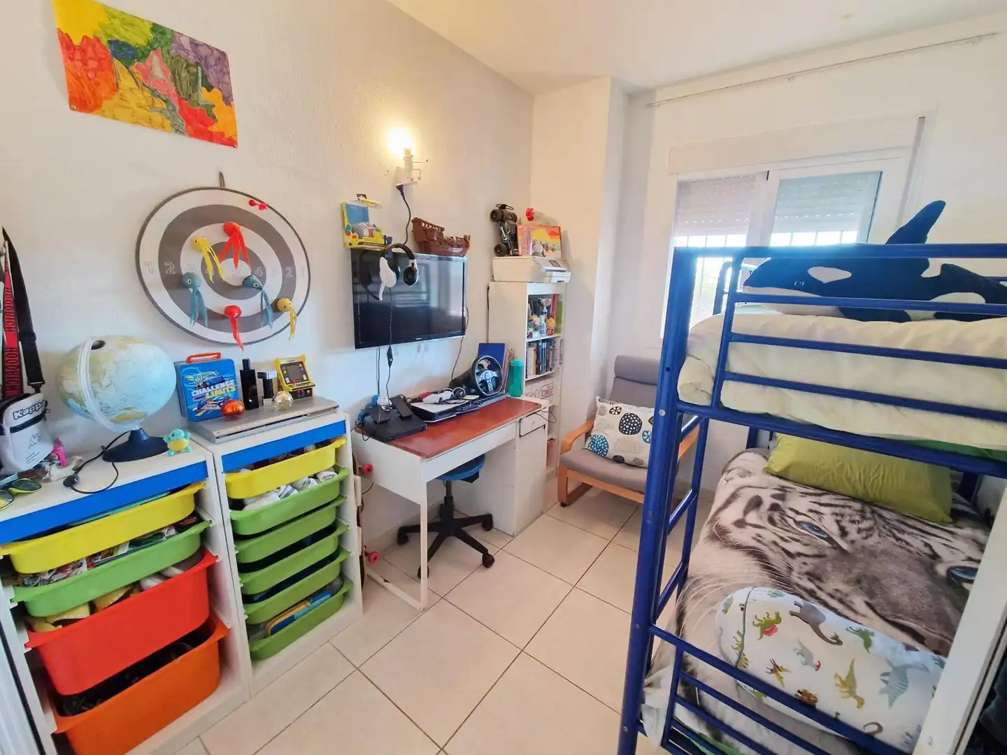 Schlafzimmer von Wohnung zum Verkauf in Rincón de la Victoria mit Klimaanlage, Heizung und Terrasse