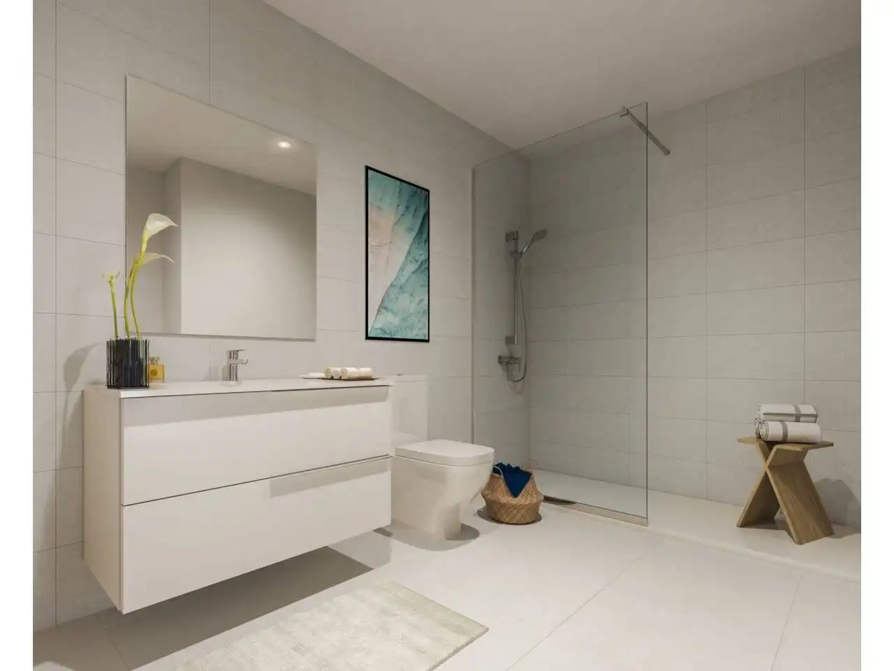 Baño de Apartamento en venta en Estepona con Aire acondicionado, Calefacción y Terraza