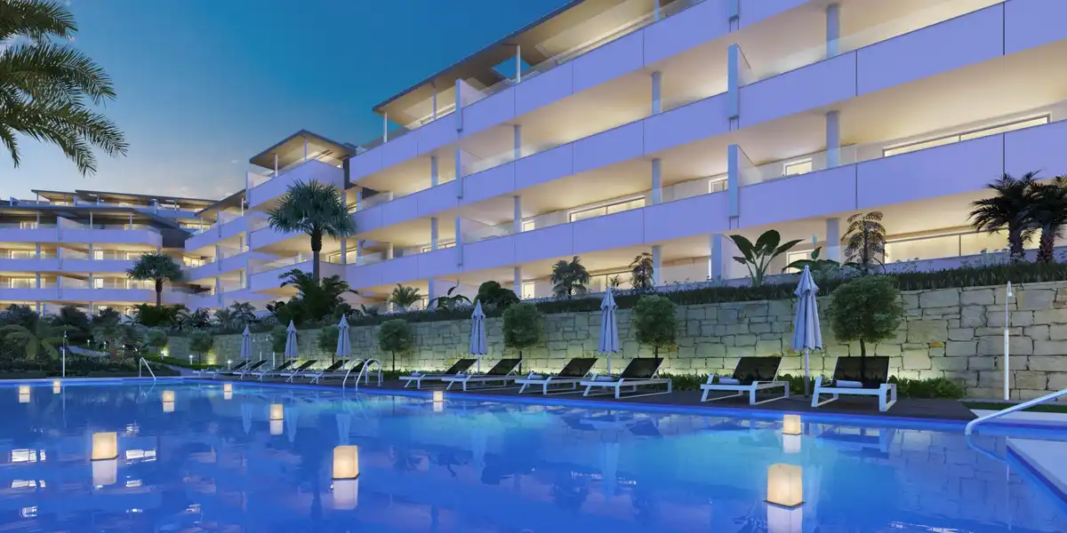 Swimming pool of Apartments for rent in Benahavís  with Air Conditioner, Heating and Terrace