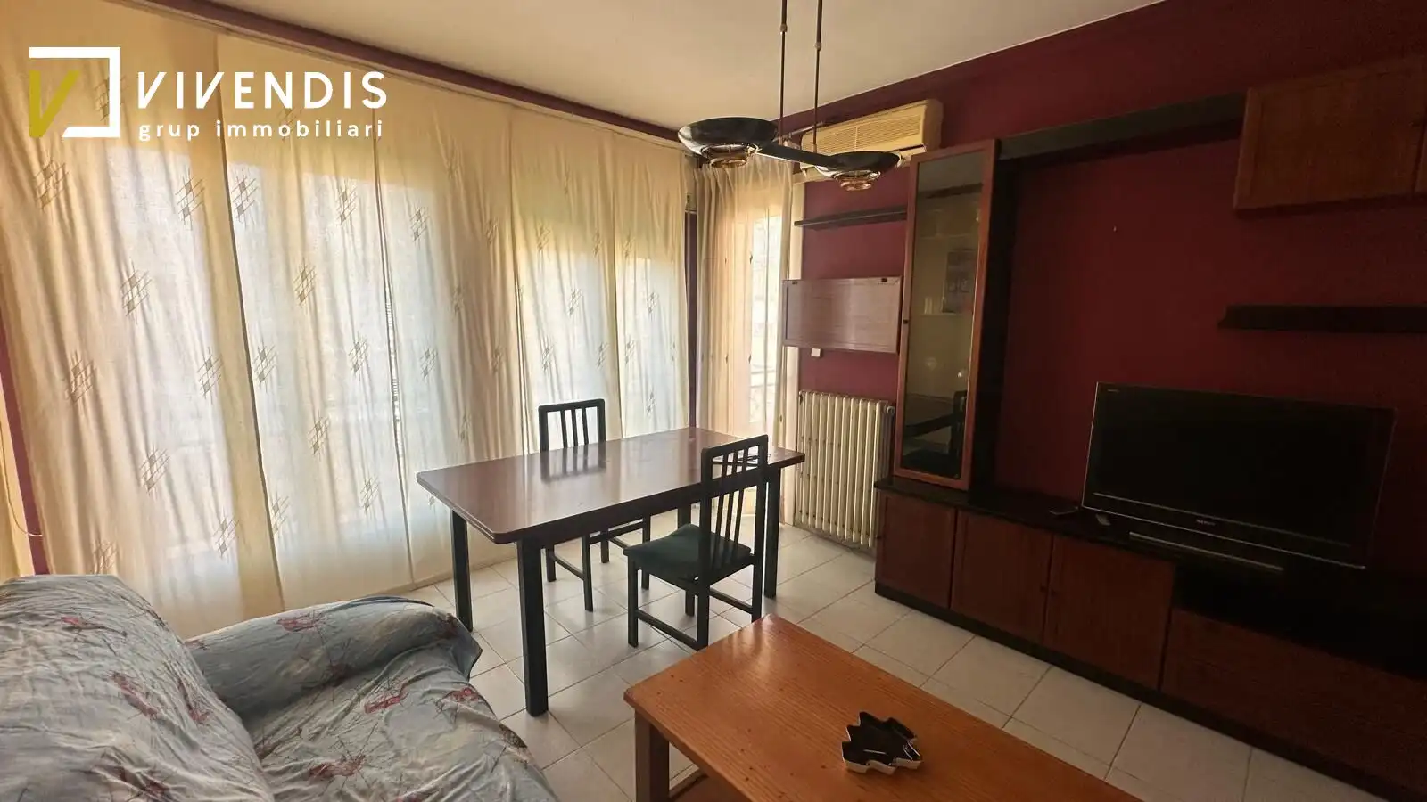 Sala d'estar de Pis en venda en Lleida amb Aire condicionat, Calefacció i Moblat