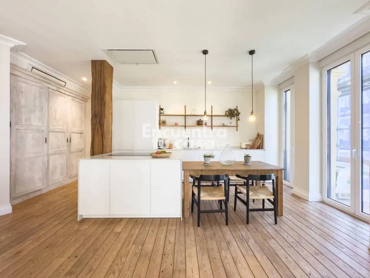 Küche von Wohnung zum Verkauf in Donostia - San Sebastián  mit Klimaanlage, Heizung und Möbliert