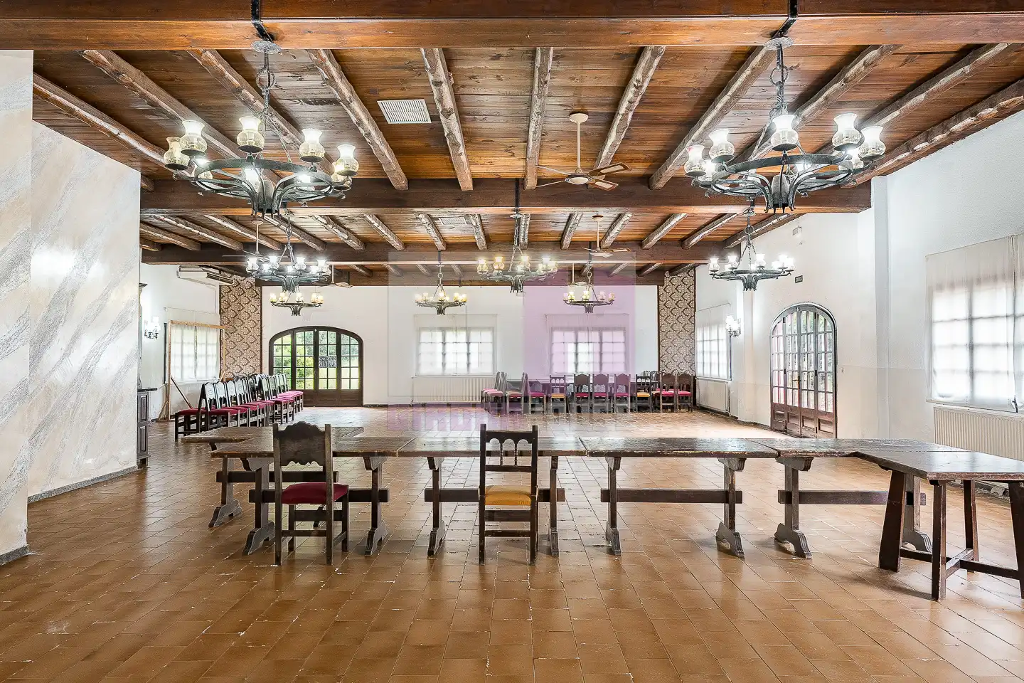 Dining room of Houses for sale in Caldes de Malavella  with Air Conditioner, Heating and Private garden