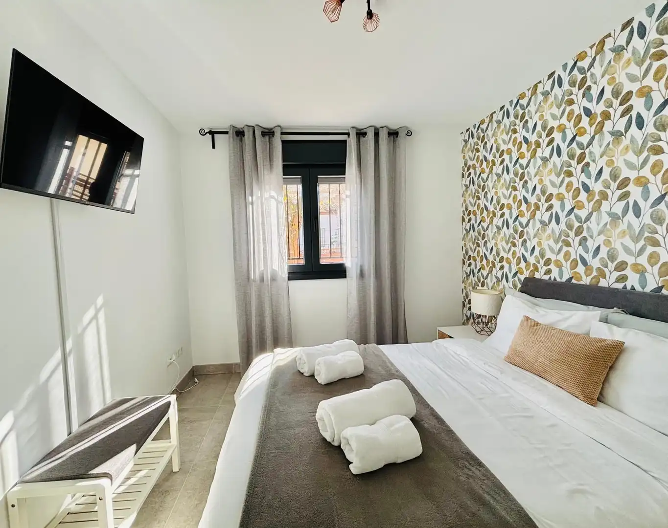 Schlafzimmer von Wohnung zur Miete in Villa de Otura mit Klimaanlage und Möbliert