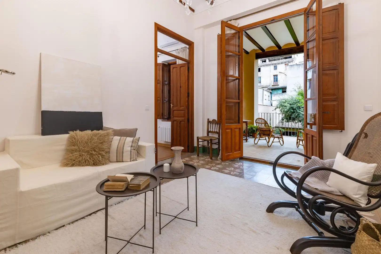 Living room of Houses for sale in Xàtiva  with Air Conditioner, Private garden and Terrace