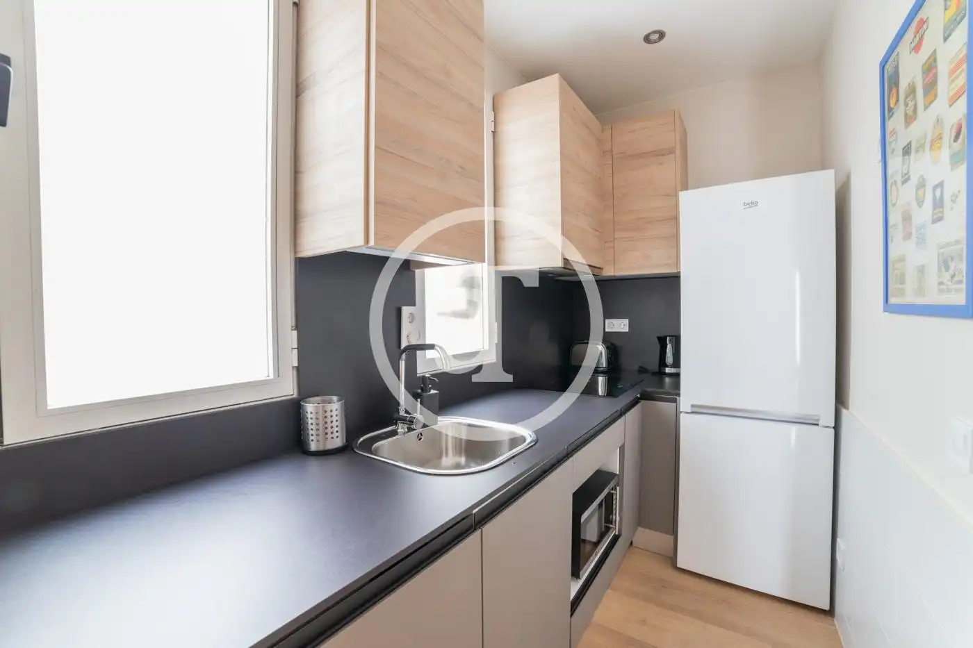 Kitchen of Flat for rent in Madrid  with Air Conditioner, Heating and Furnished