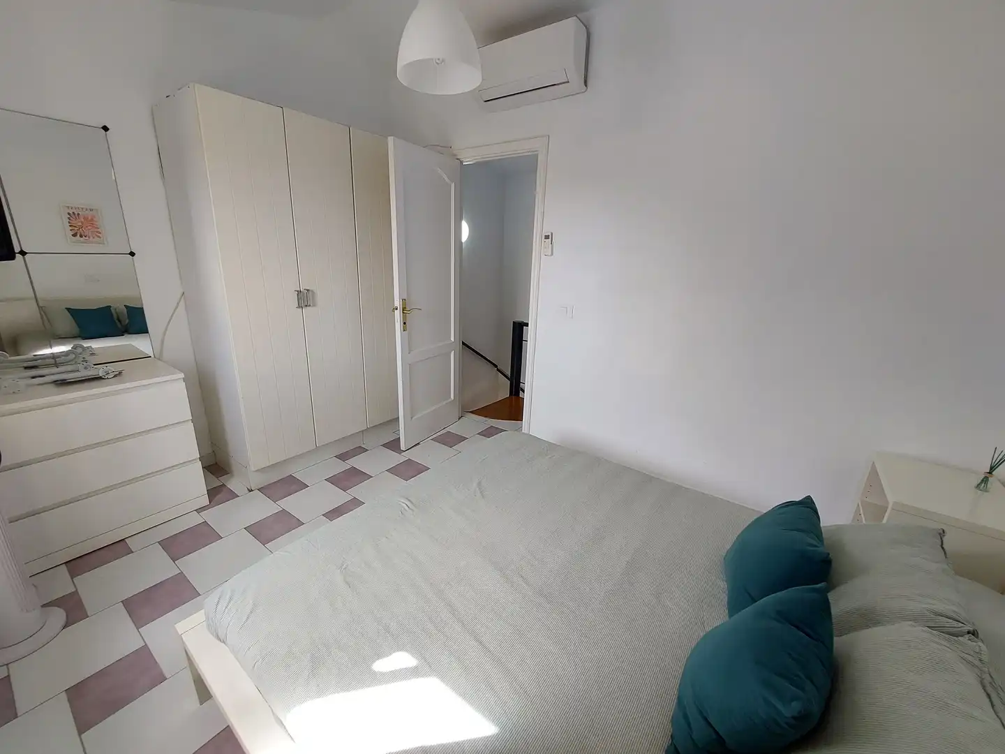 Schlafzimmer von Maisonette zur Miete in San Bartolomé de Tirajana mit Klimaanlage, Privatgarten und Terrasse
