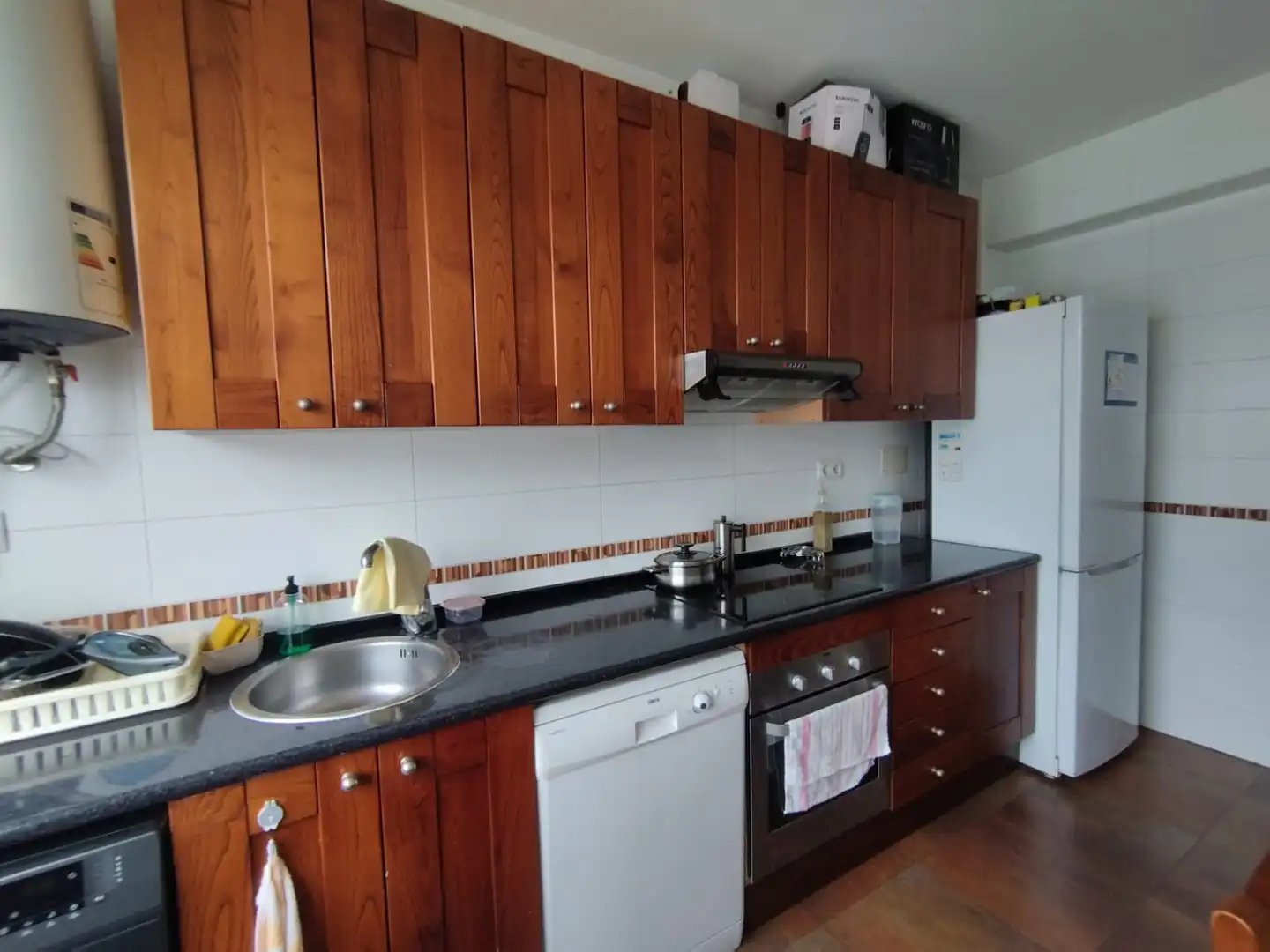 Kitchen of Flat for sale in Ferrol  with Storage room, Furnished and Oven