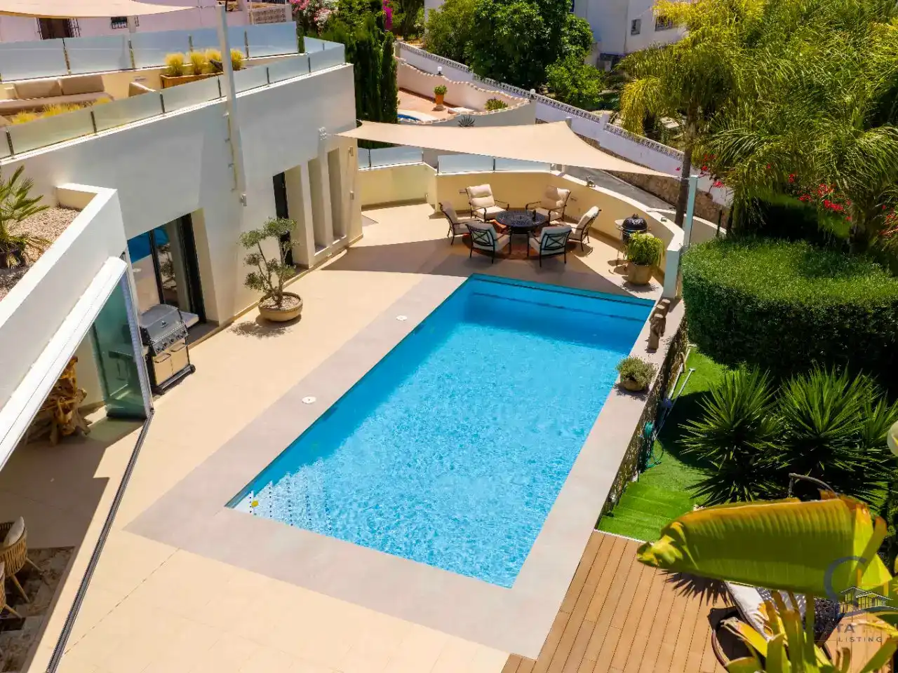 Schwimmbecken von Wohnung zum Verkauf in Moraira mit Klimaanlage, Schwimmbad und Balkon