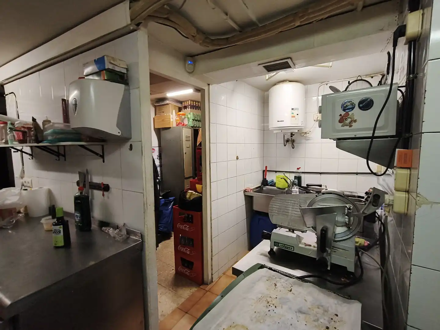 Cocina de Local en traspaso en Barcelona con Aire acondicionado y Amueblado