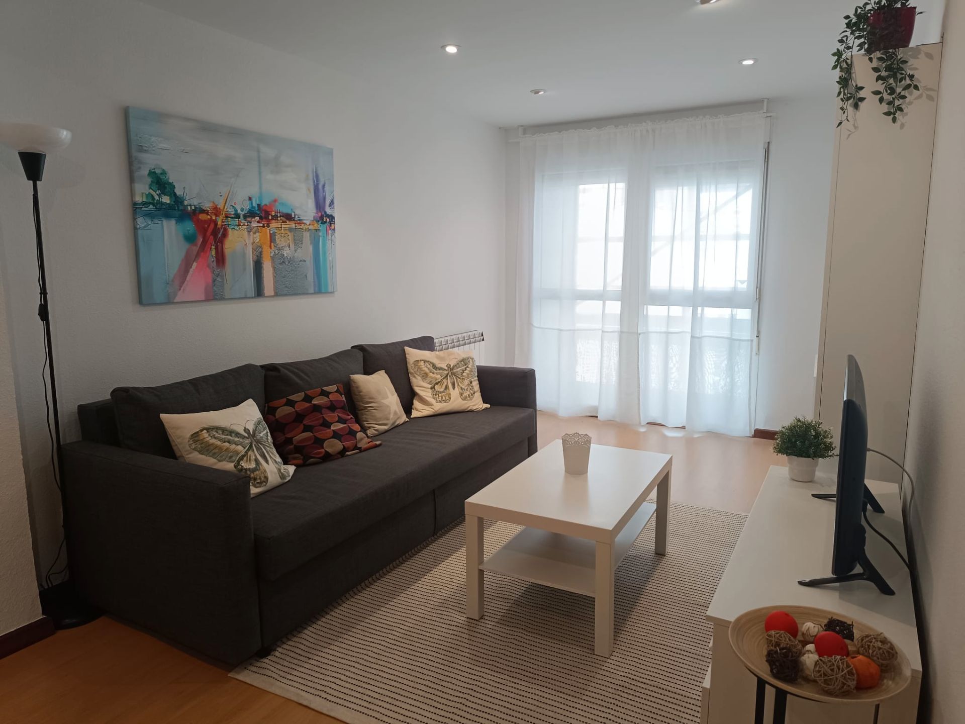Sala de estar de Piso de alquiler en Gijón  con Calefacción, Amueblado y Balcón
