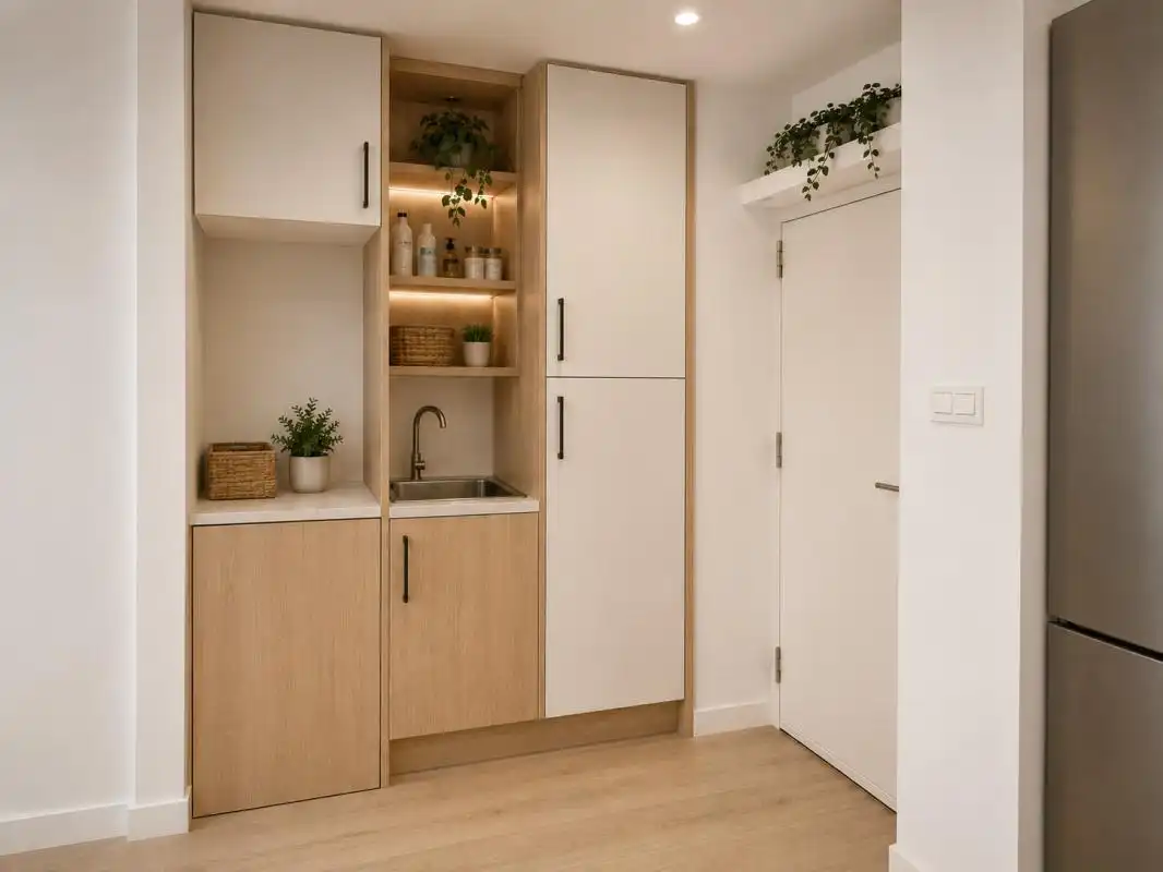 Cocina de Casa adosada en venta en Madrid con Aire acondicionado, Calefacción y Terraza