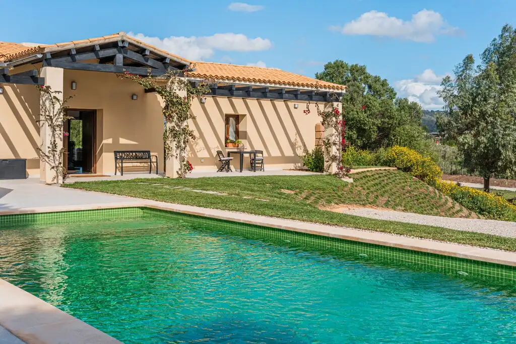 Schwimmbecken von Country house zum Verkauf in Marratxí mit Klimaanlage, Heizung und Privatgarten