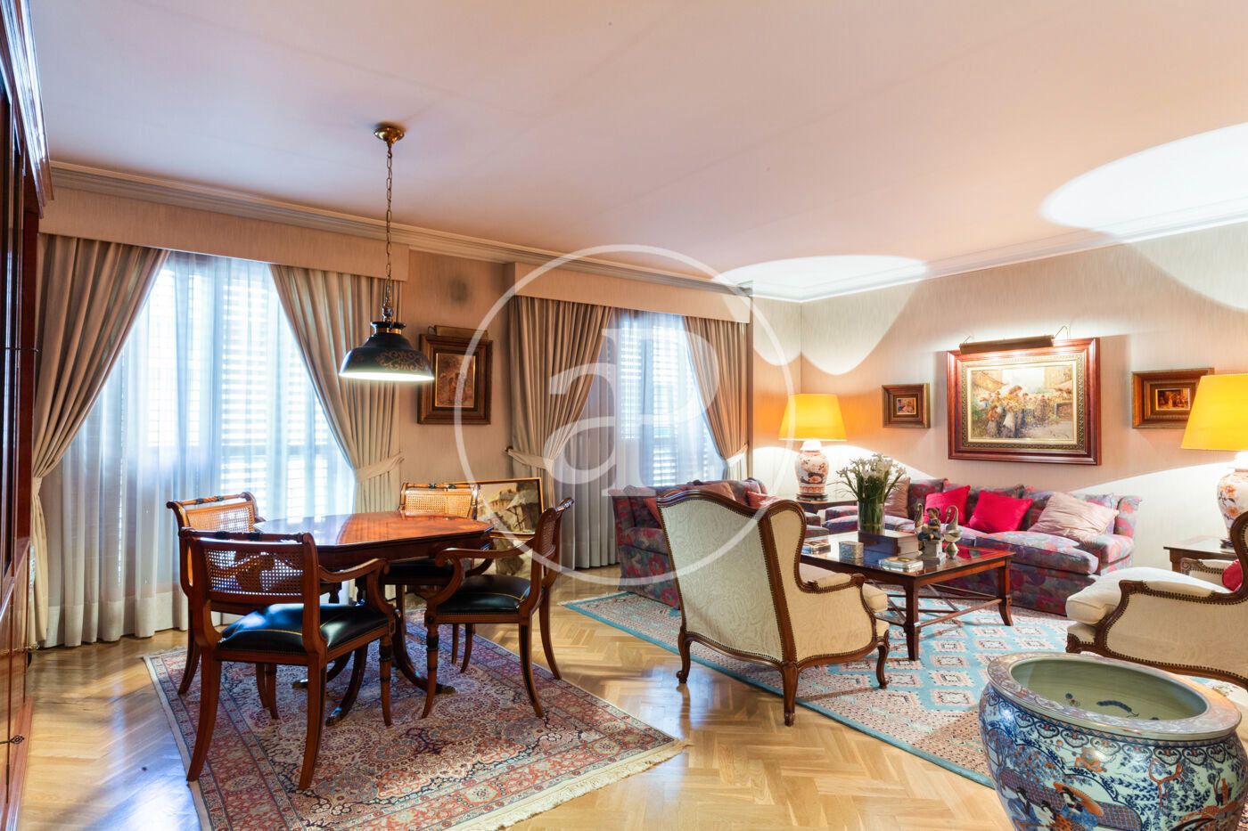Living room of Single-family semi-detached for sale in Aldaia  with Air Conditioner, Heating and Terrace