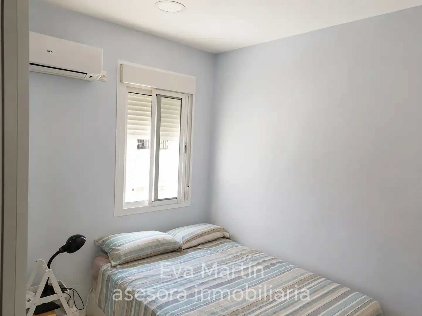 Schlafzimmer von Wohnung zur Miete in Sevilla mit Klimaanlage, Heizung und Parkett