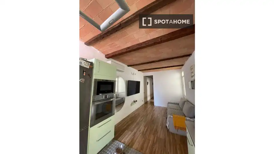 Kitchen of Flat for rent in Barcelona  with Air Conditioner, Heating and Furnished