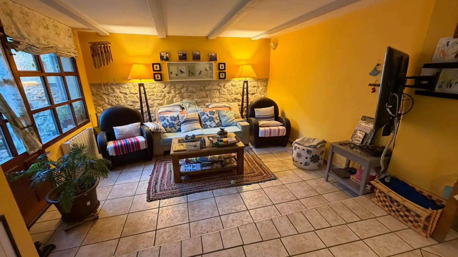 Sala de estar de Casa o chalet en venta en Corcos con Calefacción, Amueblado y Horno