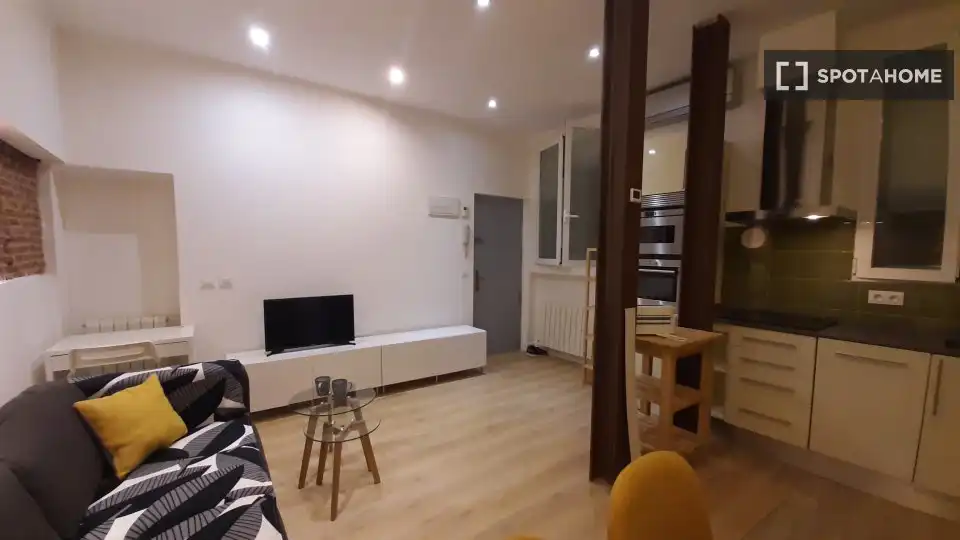 Living room of Apartments for share in Madrid  with Air Conditioner, Heating and Terrace