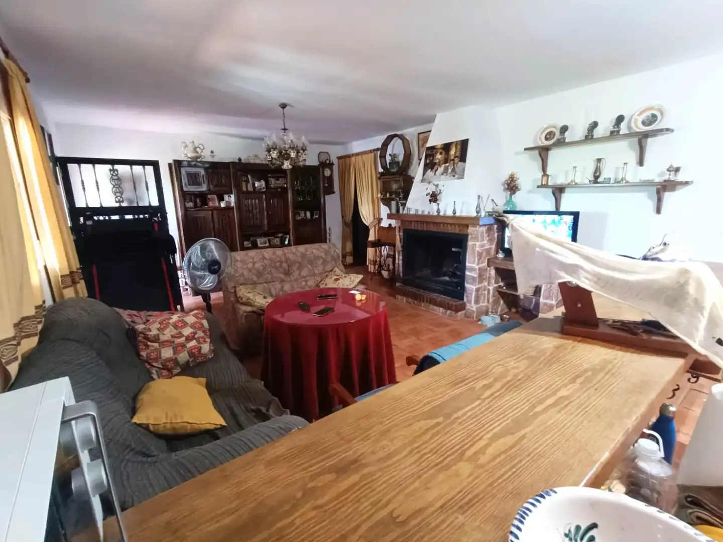 Sala de estar de Finca rústica en venta en Vélez-Blanco con Aire acondicionado, Jardín privado y Terraza