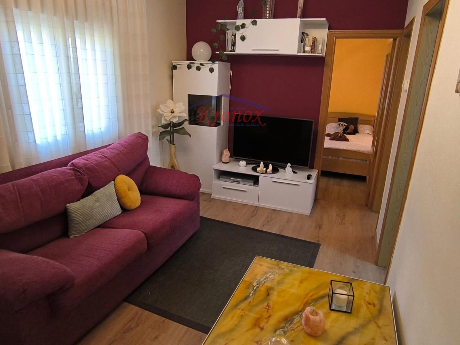 Sala de estar de Piso en venta en  Madrid Capital con Aire acondicionado, Calefacción y Amueblado