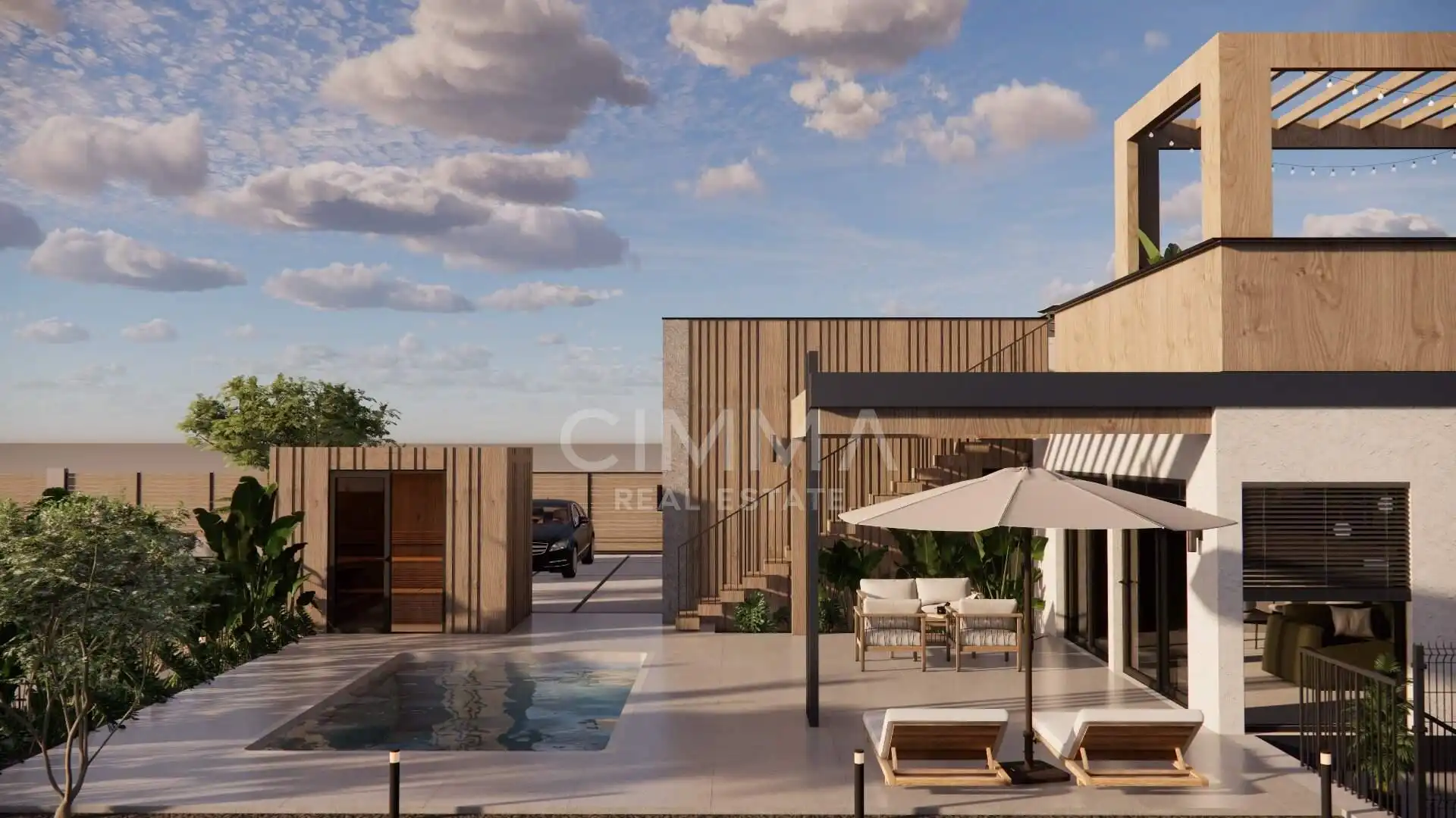 Terraza de Casa o chalet en venta en Polop con Aire acondicionado, Calefacción y Jardín privado