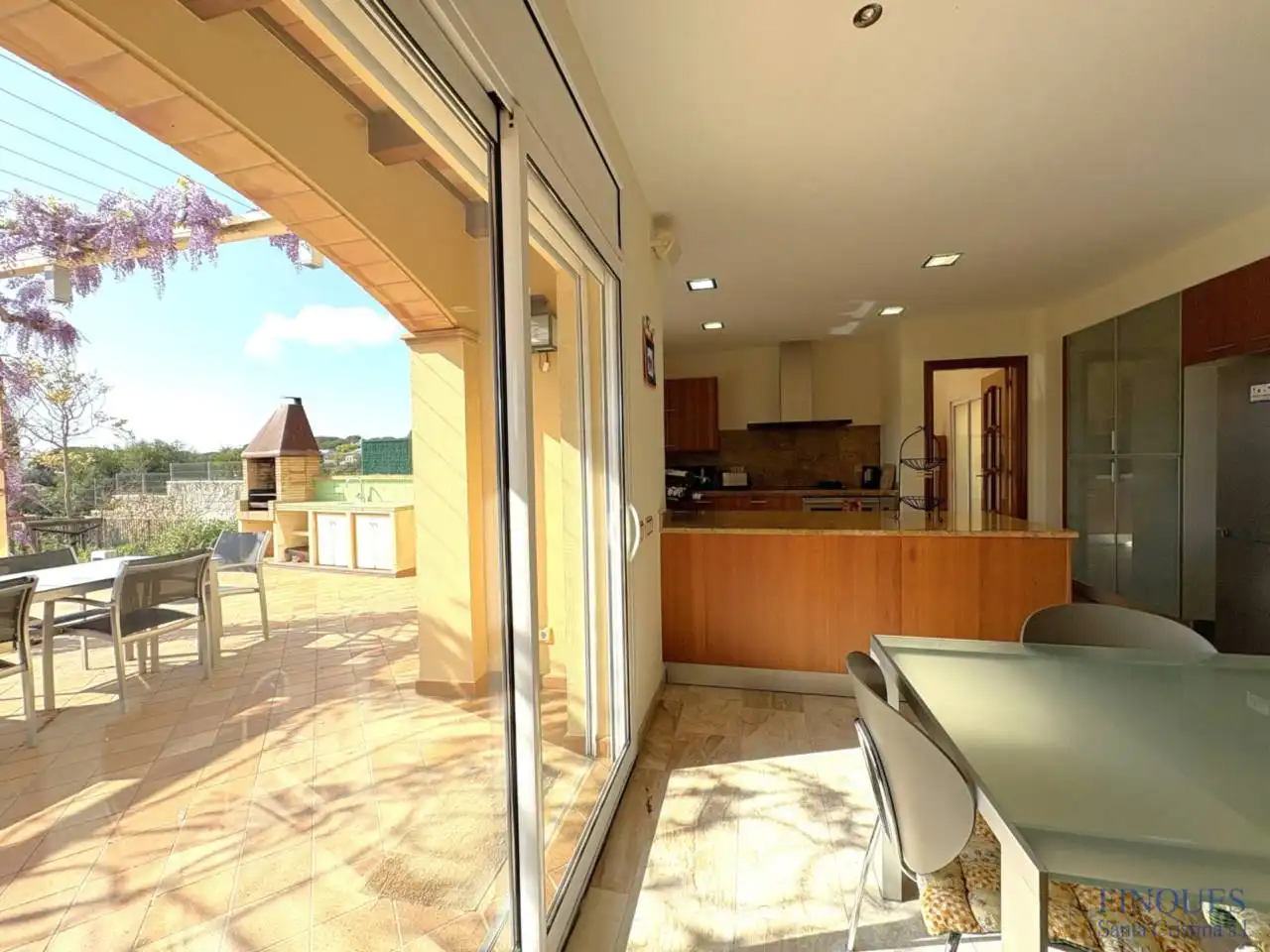 Cocina de Casa o chalet en venta en Santa Cristina d'Aro con Aire acondicionado, Calefacción y Jardín privado