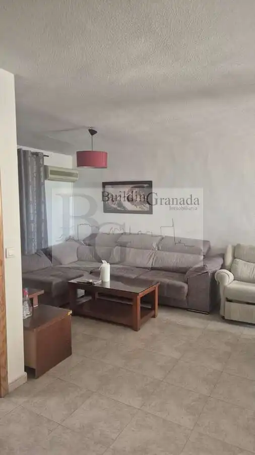 Sala d'estar de Pis de lloguer en Cúllar Vega amb Terrassa i Moblat
